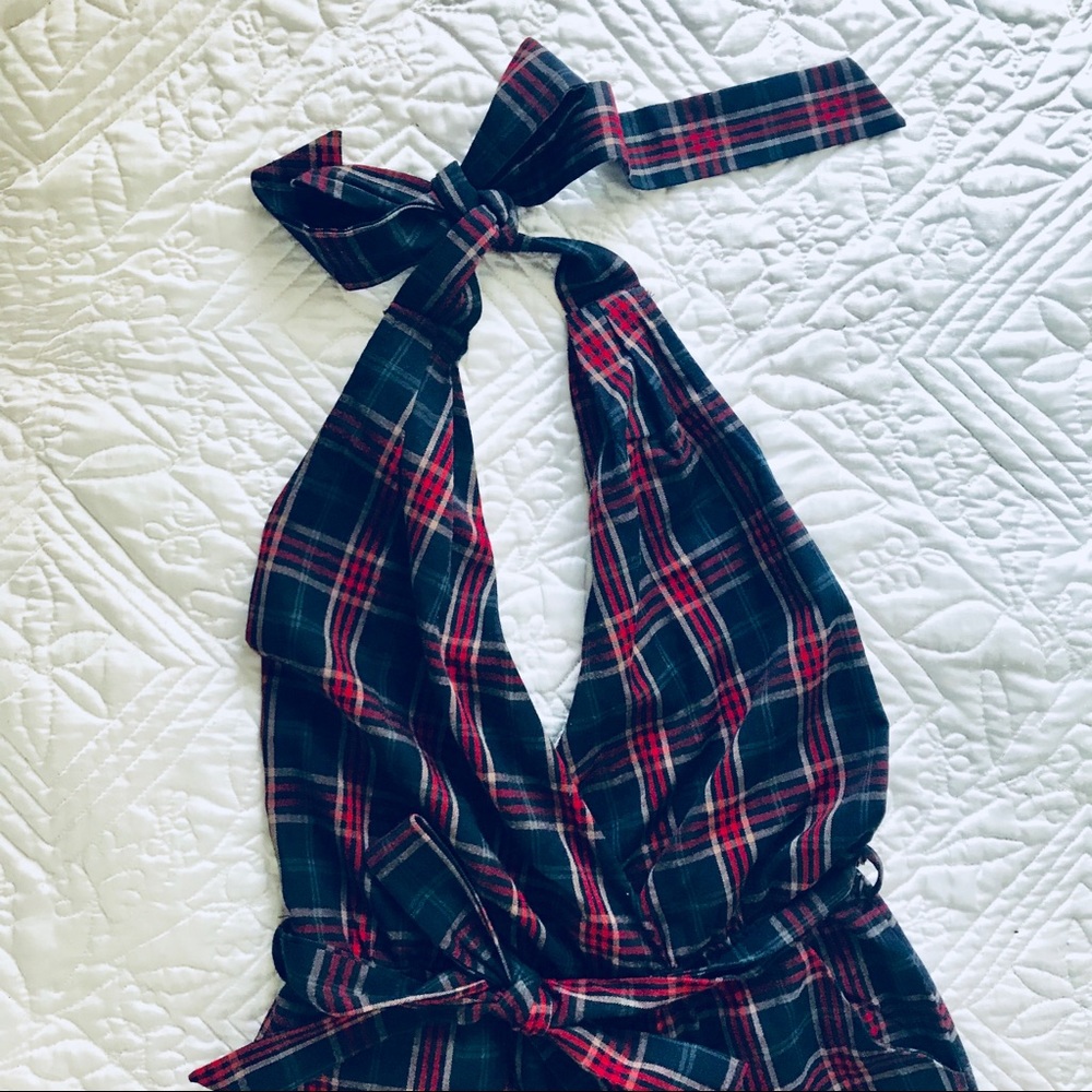 Plaid Romper